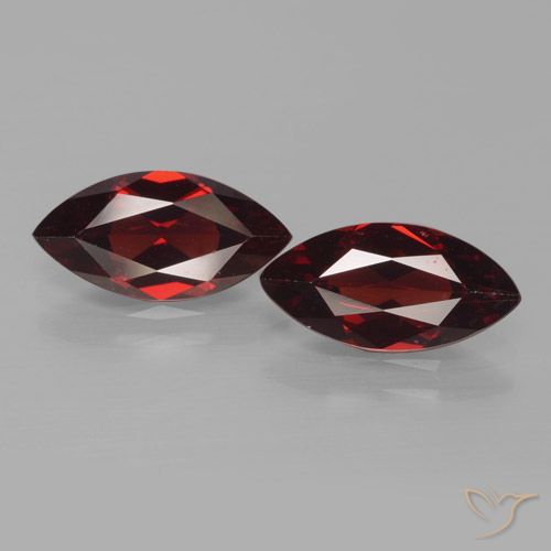 3.67ctw Natürlicher Tiefes Blutrot Pyrop-Granat, Marquise, VVS-VS