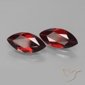 3.67 ct natürliche Tiefes Blutrot Pyrop-Granat-Edelsteine, Marquise, VVS-VS