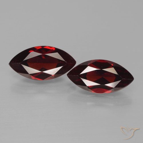 4.32ctw Natürlicher dunkelrot Pyrop-Granat, Marquise, VVS-VS
