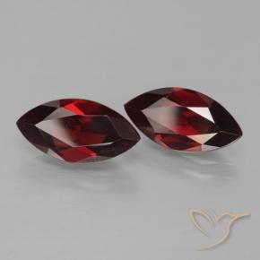 4.32 ct natürliche dunkelrot Pyrop-Granat-Edelsteine, Marquise, VVS-VS