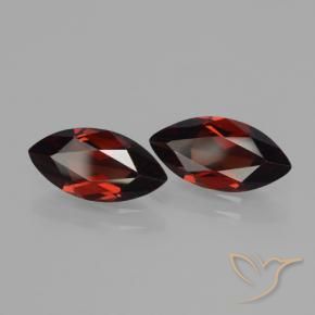 3.74 ct natürliche dunkelrot Pyrop-Granat-Edelsteine, Marquise, VVS-VS