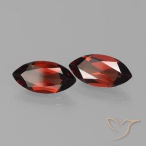 3.79 ct natürliche dunkelrot Pyrop-Granat-Edelsteine, Marquise, VVS-VS