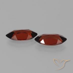 3.79 ct natürliche dunkelrot Pyrop-Granat-Edelsteine, Marquise, VVS-VS