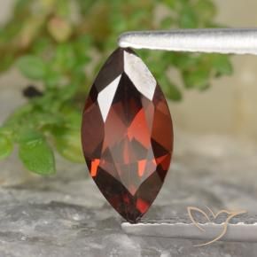 9,17 ctw natürlicher dunkelrot Pyrop-Granat, Marquise, VVS-VS