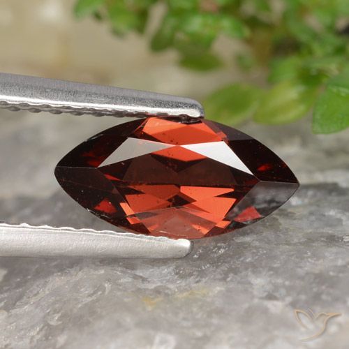 1.17ct Natürlicher Mittelrot Pyrop-Granat, Marquise, VVS-VS