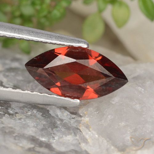 1.16ct Natürlicher tiefrot Pyrop-Granat, Marquise, VVS-VS