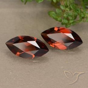 2.25 ct natürliche tiefrot Pyrop-Granat-Edelsteine, Marquise, VVS-VS