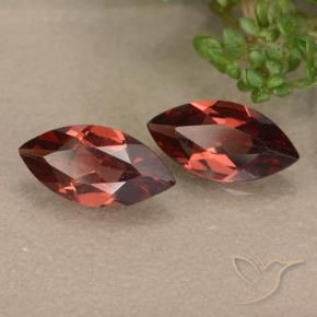 2.09 ct natürliche tiefrot Pyrop-Granat-Edelsteine, Marquise, VVS-VS