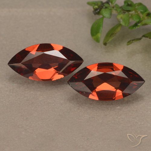 1.88ctw Natürlicher Merlot Rot Pyrop-Granat, Marquise, VVS-VS