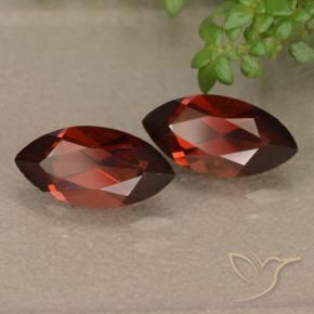 2.70 ct natürliche Mittelrot Pyrop-Granat-Edelsteine, Marquise, VVS