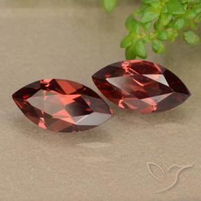2.63 ct natürliche dunkelrot Pyrop-Granat-Edelsteine, Marquise, VVS-VS