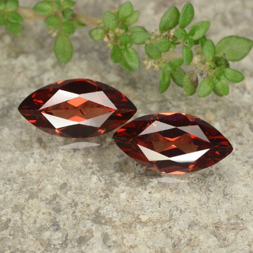 2.34ctw Natürlicher Scharlachrot Pyrop-Granat, Marquise, VVS-VS