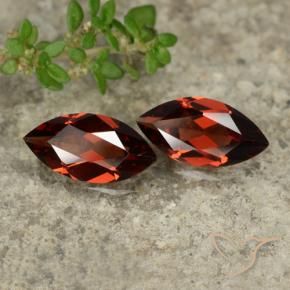2.36 ct natürliche dunkelrot Pyrop-Granat-Edelsteine, Marquise, VVS-VS