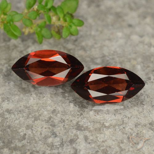 2.48ctw Natürlicher Merlot Rot Pyrop-Granat, Marquise, VVS-VS