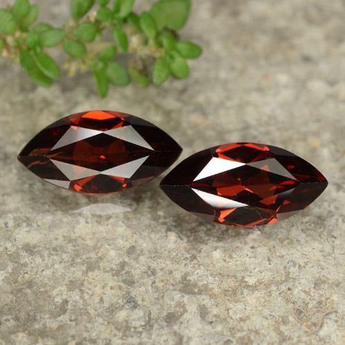 2.82ctw Natürlicher tiefrot Pyrop-Granat, Marquise, VVS-VS