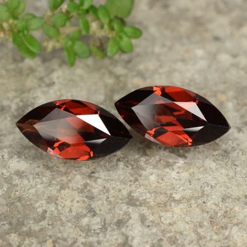 2.82 ct natürliche tiefrot Pyrop-Granat-Edelsteine, Marquise, VVS-VS