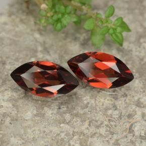 2.25 ct natürliche tiefrot Pyrop-Granat-Edelsteine, Marquise, VVS-VS