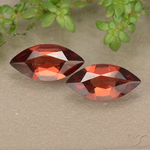 1.68ctw Natürlicher Scharlachrot Pyrop-Granat, Marquise, VVS