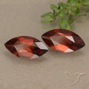 1.71 ct natürliche Mittelrot Pyrop-Granat-Edelsteine, Marquise, VVS-VS