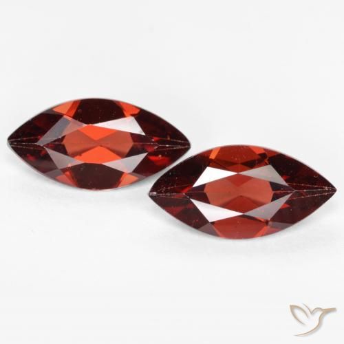 2.16ctw Natürlicher dunkelrot Pyrop-Granat, Marquise, VVS-VS