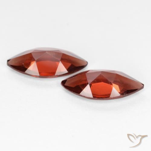 2.16 ct natürliche dunkelrot Pyrop-Granat-Edelsteine, Marquise, VVS-VS
