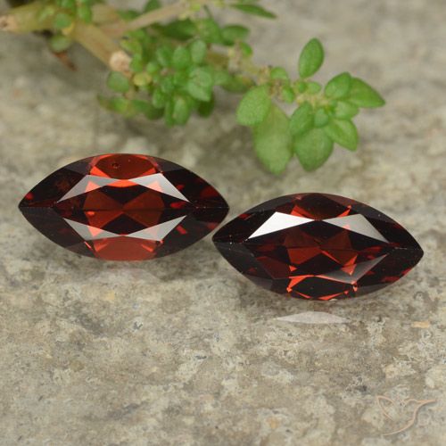 2.69ctw Natürlicher dunkelrot Pyrop-Granat, Marquise, VVS
