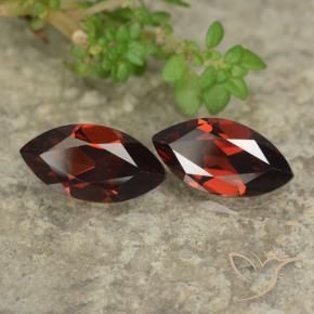 2.69 ct natürliche dunkelrot Pyrop-Granat-Edelsteine, Marquise, VVS