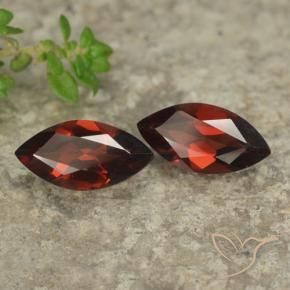2.37 ct natürliche tiefrot Pyrop-Granat-Edelsteine, Marquise, VVS-VS