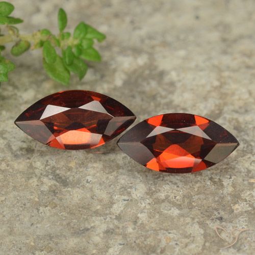 1.71ctw Natürlicher Johannisbeere Rot Pyrop-Granat, Marquise, VVS-VS