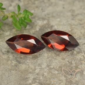 1.71 ct natürliche Johannisbeere Rot Pyrop-Granat-Edelsteine, Marquise, VVS-VS