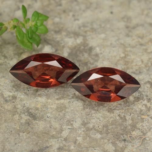 1.83ctw Natürlicher Sangria Rot Pyrop-Granat, Marquise, VVS-VS