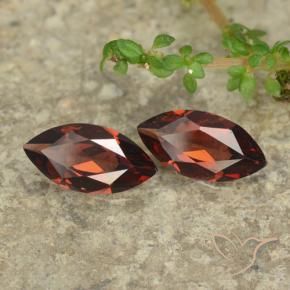 2.04 ct natürliche Johannisbeere Rot Pyrop-Granat-Edelsteine, Marquise, VVS-VS