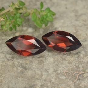 2.44 ct natürliche dunkelrot Pyrop-Granat-Edelsteine, Marquise, VVS-VS