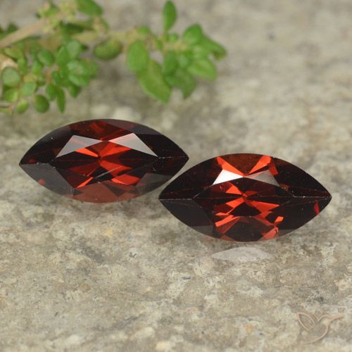 2.80ctw Natürlicher dunkelrot Pyrop-Granat, Marquise, VVS-VS