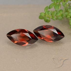 2.16 ct natürliche Mittelrot Pyrop-Granat-Edelsteine, Marquise, VVS-VS