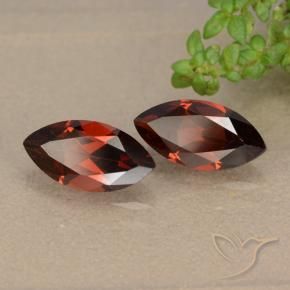 2.66 ct natürliche dunkelrot Pyrop-Granat-Edelsteine, Marquise, VVS-VS