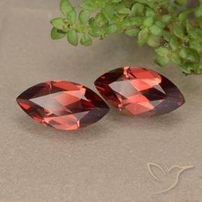 2.53 ct natürliche Mittelrot Pyrop-Granat-Edelsteine, Marquise, VVS-VS