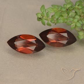 2.60 ct natürliche Mittelrot Pyrop-Granat-Edelsteine, Marquise, VVS-VS