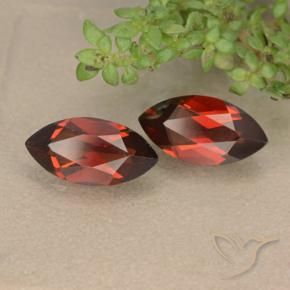 2.54 ct natürliche dunkelrot Pyrop-Granat-Edelsteine, Marquise, VVS-VS