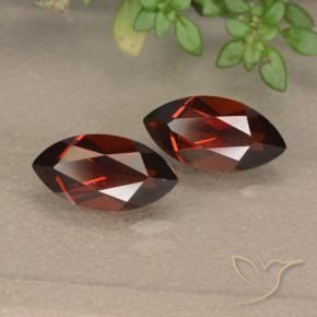 2.89 ct natürliche Mittelrot Pyrop-Granat-Edelsteine, Marquise, VVS-VS