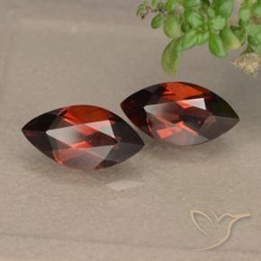 2.52 ct natürliche dunkelrot Pyrop-Granat-Edelsteine, Marquise, VVS-VS