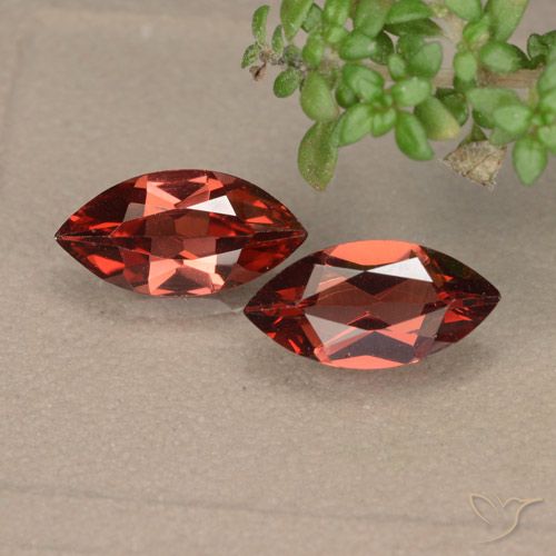2.05ctw Natürlicher Scharlachrot Pyrop-Granat, Marquise, VVS-VS