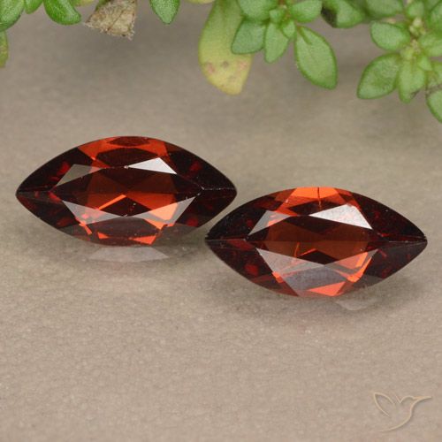 2.03ctw Natürlicher Merlot Rot Pyrop-Granat, Marquise, VVS-VS