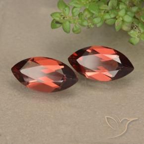 2.43 ct natürliche Mittelrot Pyrop-Granat-Edelsteine, Marquise, VVS-VS