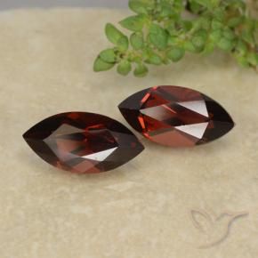 2.86 ct natürliche Mittelrot Pyrop-Granat-Edelsteine, Marquise, VVS-VS
