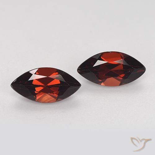 2.42ctw Natürlicher dunkelrot Pyrop-Granat, Marquise, VVS-VS