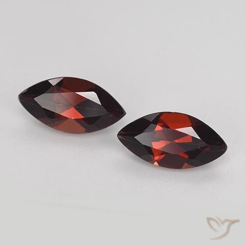 2.42 ct natürliche dunkelrot Pyrop-Granat-Edelsteine, Marquise, VVS-VS