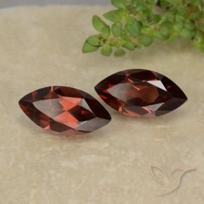 2.50 ct natürliche Mittelrot Pyrop-Granat-Edelsteine, Marquise, VVS-VS