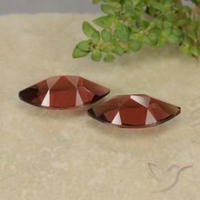 2.50 ct natürliche Mittelrot Pyrop-Granat-Edelsteine, Marquise, VVS-VS