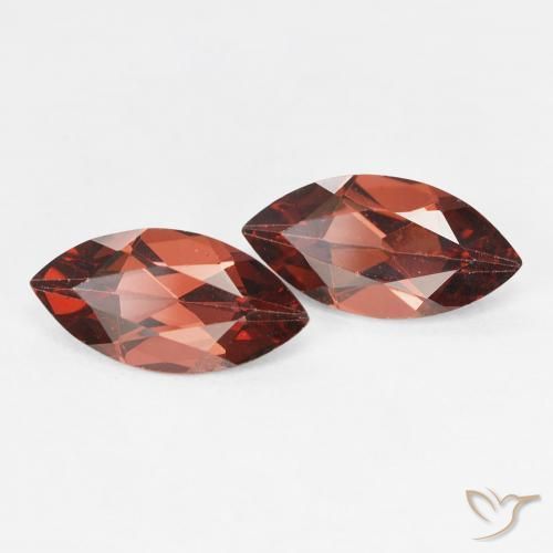2.27 ct natürliche Medium Dark-Red Pyrop-Granat-Edelsteine, Marquise, VVS-VS